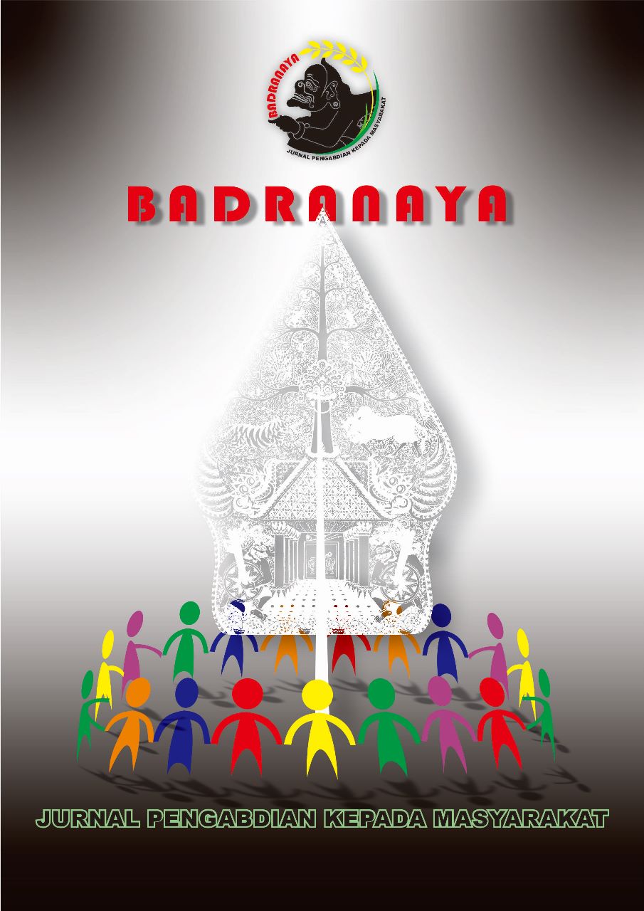 Badranaya: Journal of Community Service published by the Indonesian Institute of Education's Community Service Institute is a peer-reviewed journal that contains scientific articles from various scientific disciplines accepted in various community service activities. Articles published in Badranaya include the results of community service activities covering scientific fields: Social Education Sports Science Language Business and Economics Engineering and Vocational Arts, as well as other scientific fields.